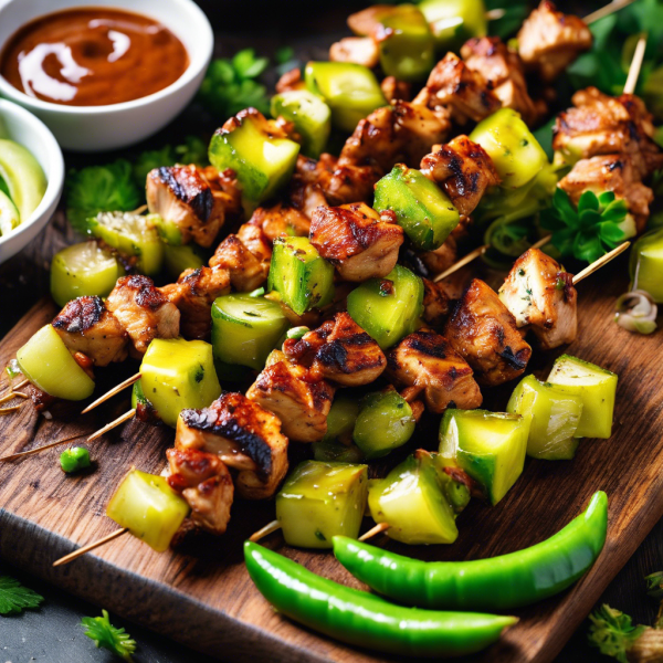 Tangy Pickle Chicken Skewers