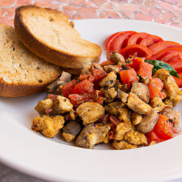 Tomato-Basil Scramble