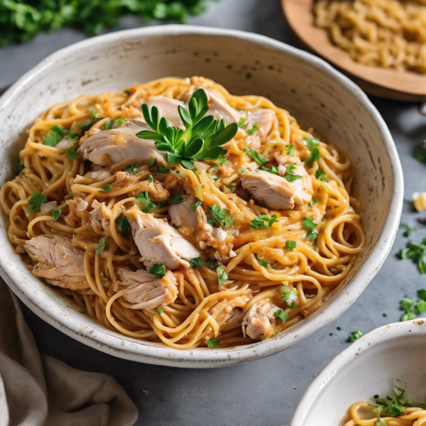 Whole Grain Spaghetti with Chicken Stuffing in Gastritis-Friendly Sauce