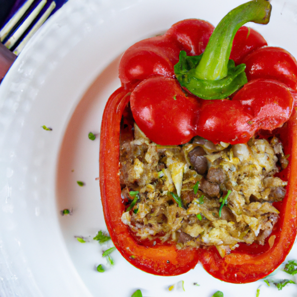 Stuffed bell pepper