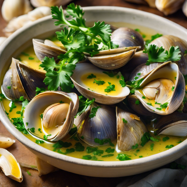 Garlic Butter Steamed Clams