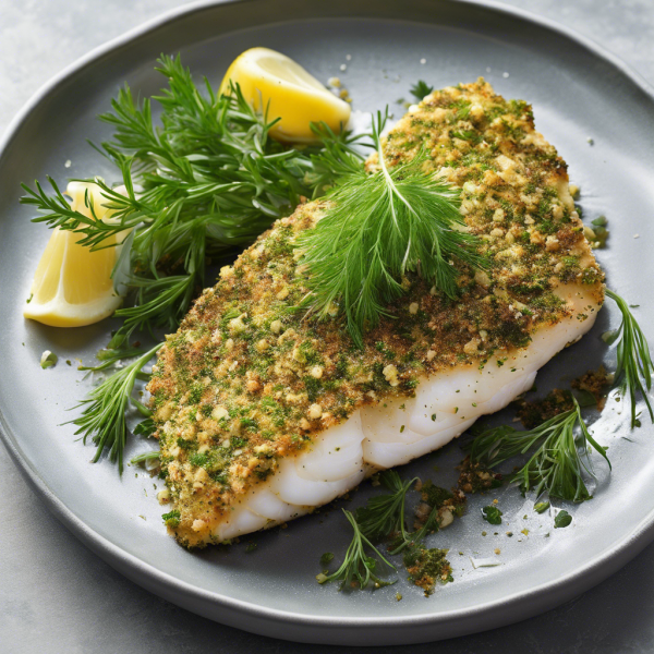 Herb-Crusted Baked Cod