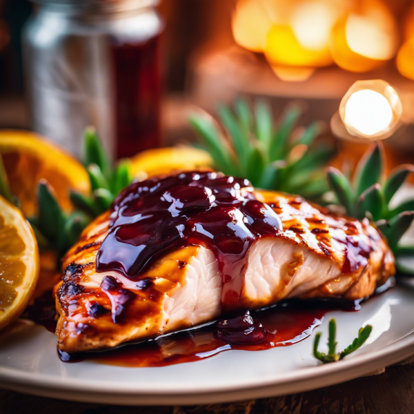 Sweet and Tangy Jam Glazed Chicken