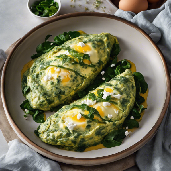 Savory Spinach and Feta Omelette