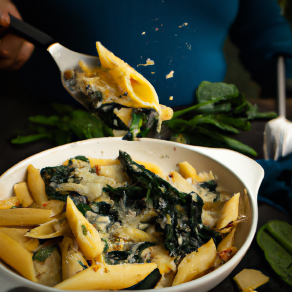 Spinach and Artichoke Penne