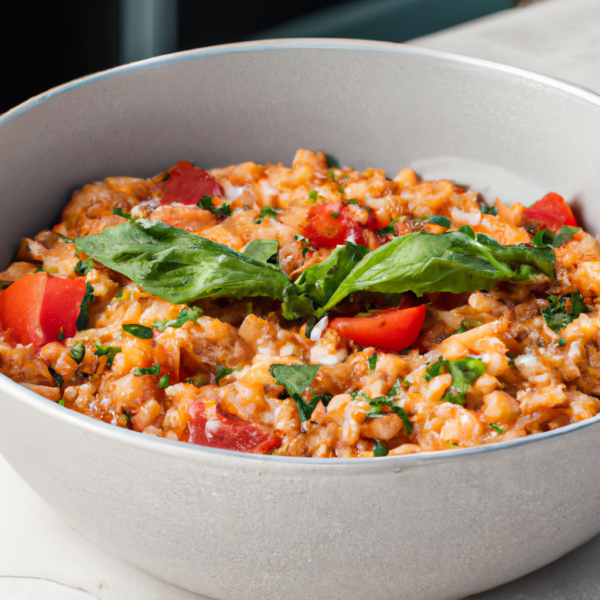 Tomato-Basil Barley Risotto