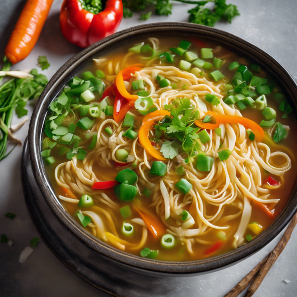 Vegetable Egg Noodle Soup