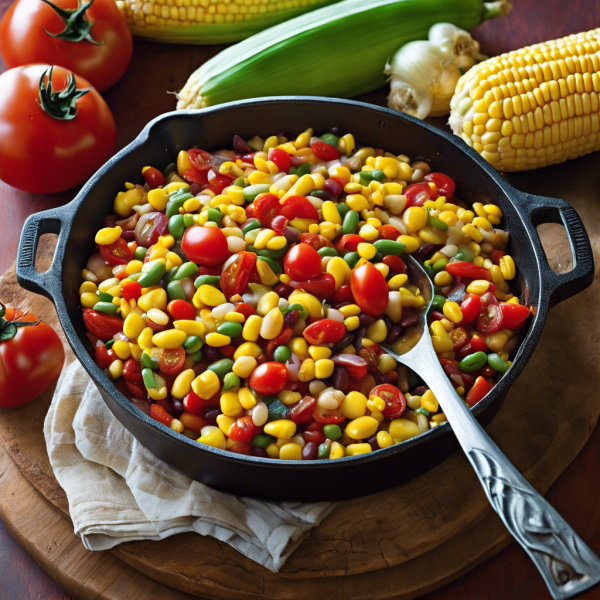 Buttery Corn and Bean Skillet