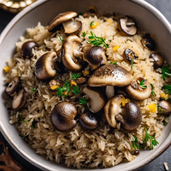 Savory Mushroom Rice Pilaf