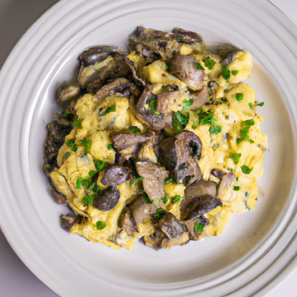 Scrambled Eggs with Mushrooms