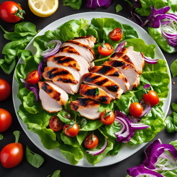 Grilled Chicken and Lettuce Salad