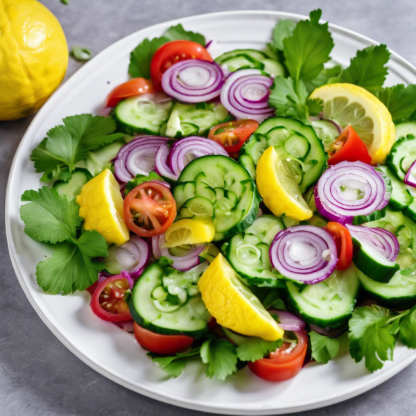 Indian Cucumber Breakfast Salad