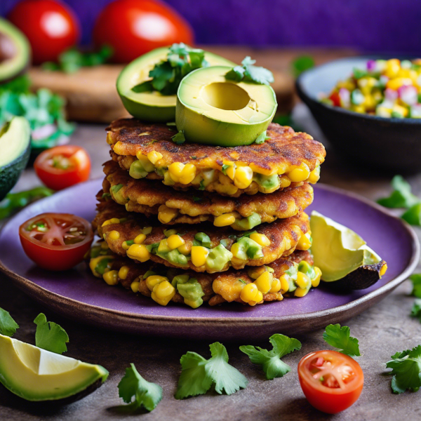 Corn Fritters with Avocado Salsa