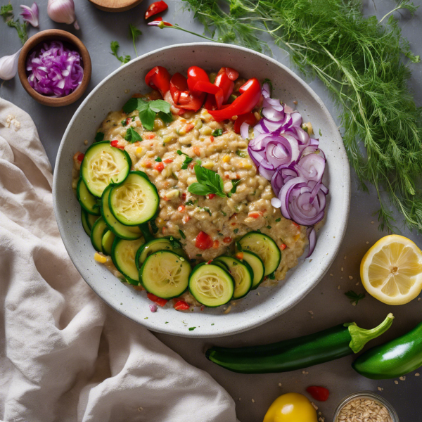 Savory Oatmeal with Sautéed Vegetables