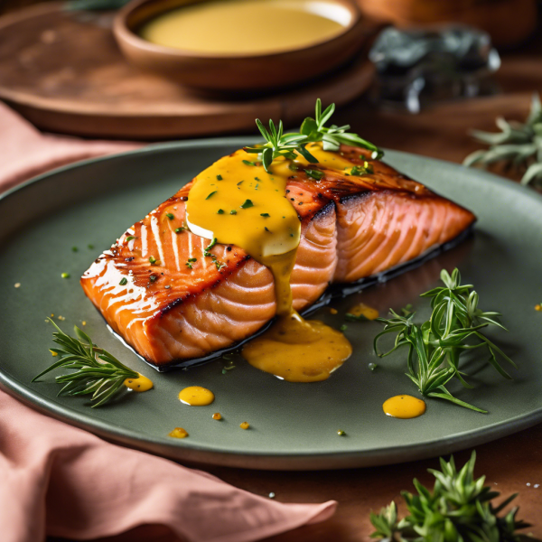 Honey Mustard Glazed Salmon