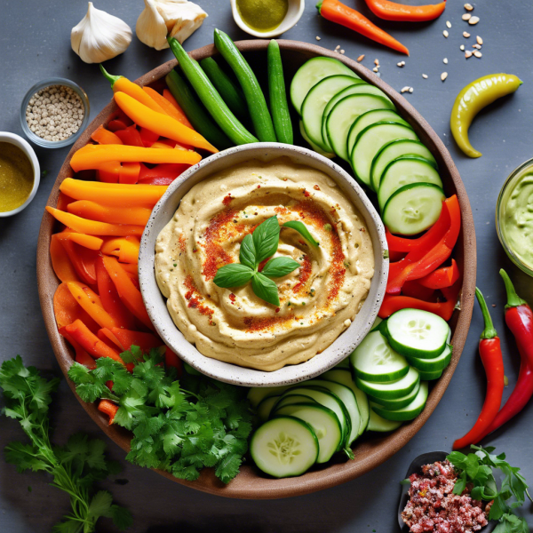 Creamy Roasted Garlic Cauliflower Hummus