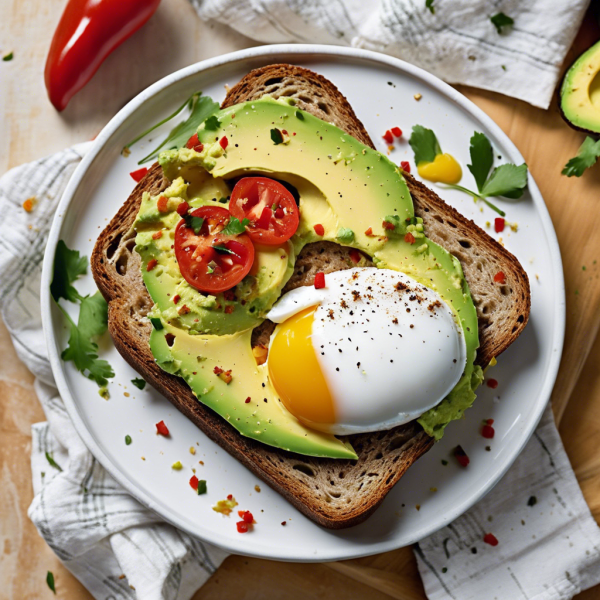 Spicy Avocado Toast with Poached Egg