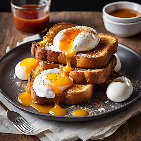 Healthy French Toast with Poached Egg