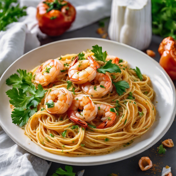 Spicy Garlic Shrimp Pasta