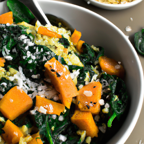 Pumpkin and Spinach Brown Rice 