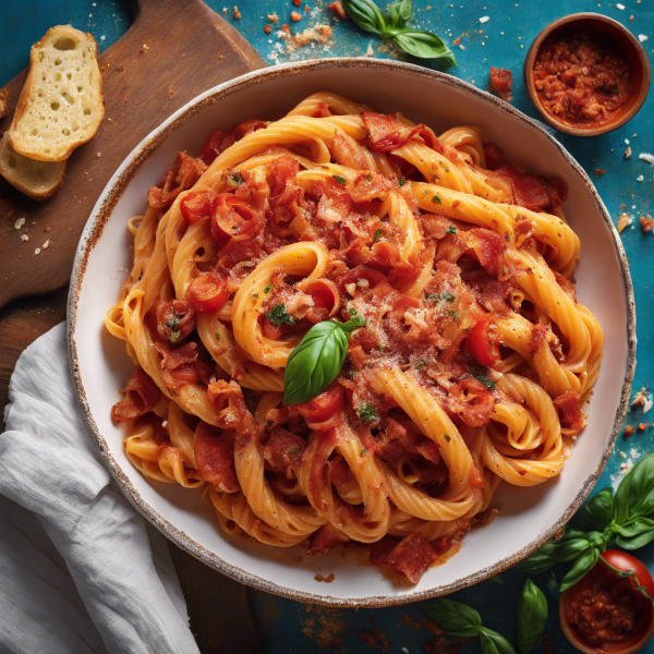 Spicy Bacon Tomato Pasta