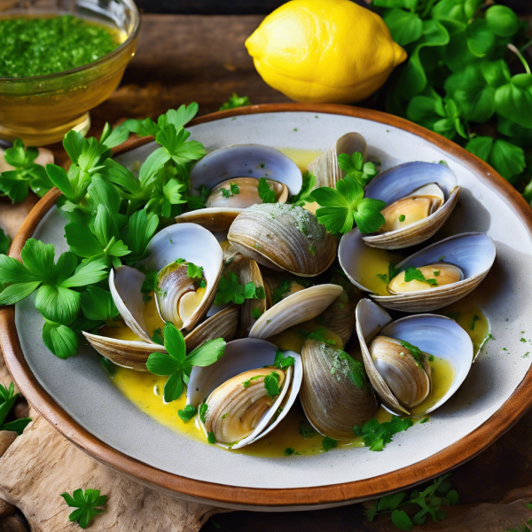 Garlic Butter Clams with Fresh Herbs