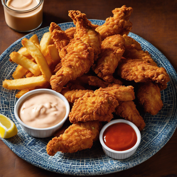 Crispy Chicken Fries with Zesty Dipping Sauce