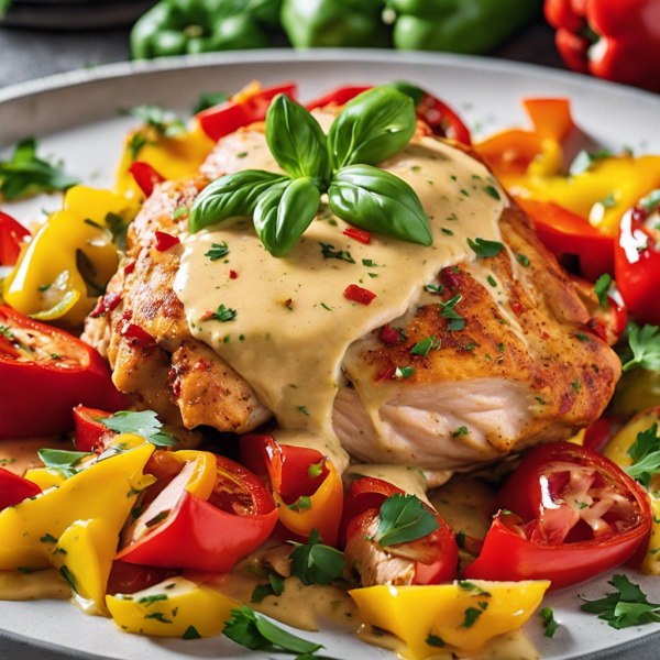 Italian Spiced Chicken with Garlic Cream Sauce