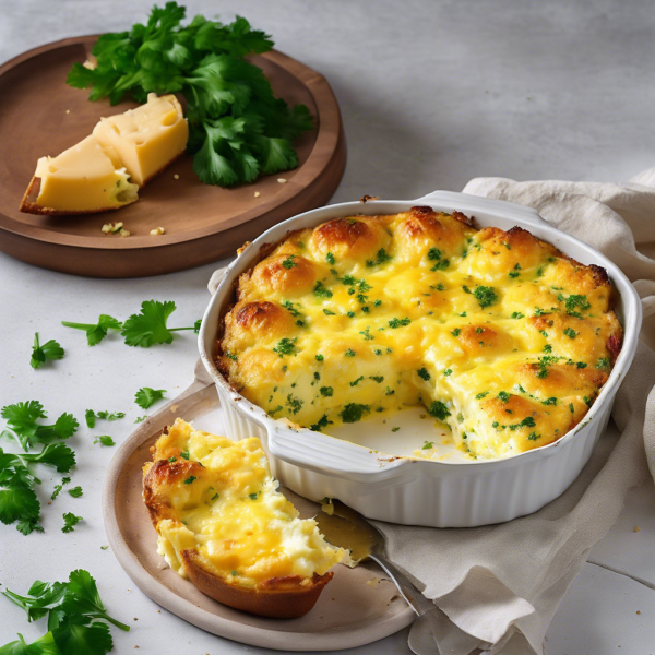 Cheesy Garlic Egg Bake