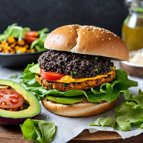 Sweet Potato and Black Bean Burger