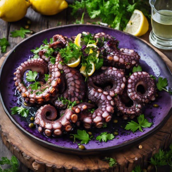 Grilled Octopus with Lemon Herb Dressing