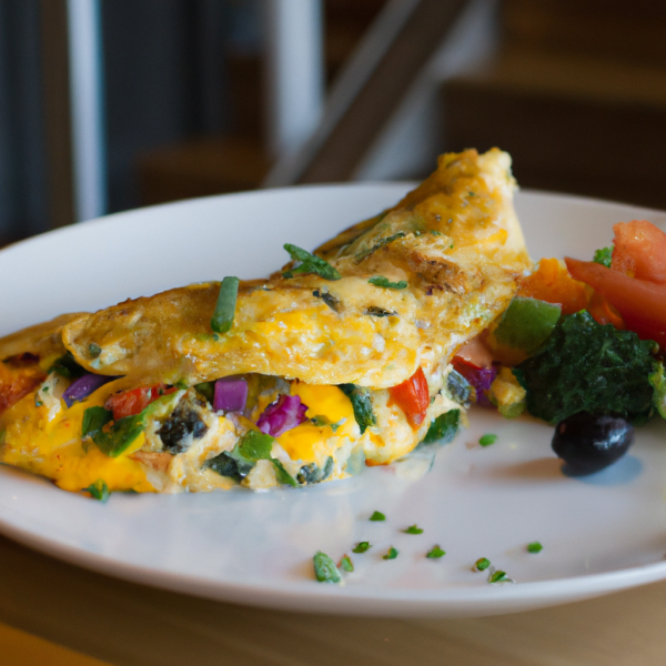 Cheesy Vegetable Omelette