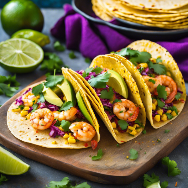 Spicy Garlic Shrimp Tacos