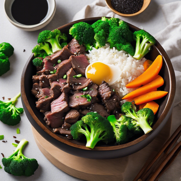 Savory Black Garlic Beef Rice Bowl