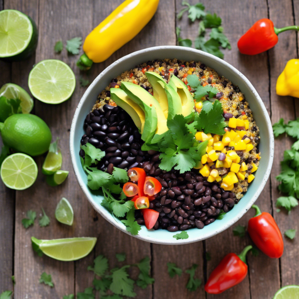 Spicy Quinoa and Black Bean Bowl