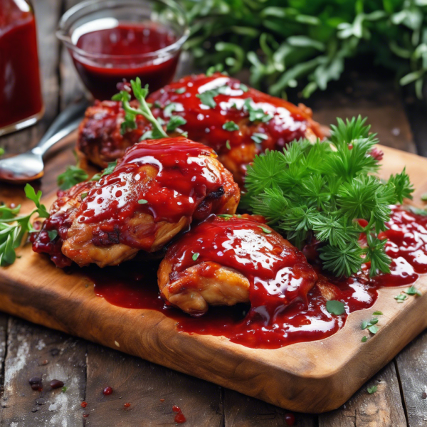 Ketchup Glazed Chicken Thighs