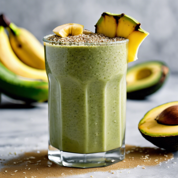 Creamy Avocado and Nut Butter Smoothie