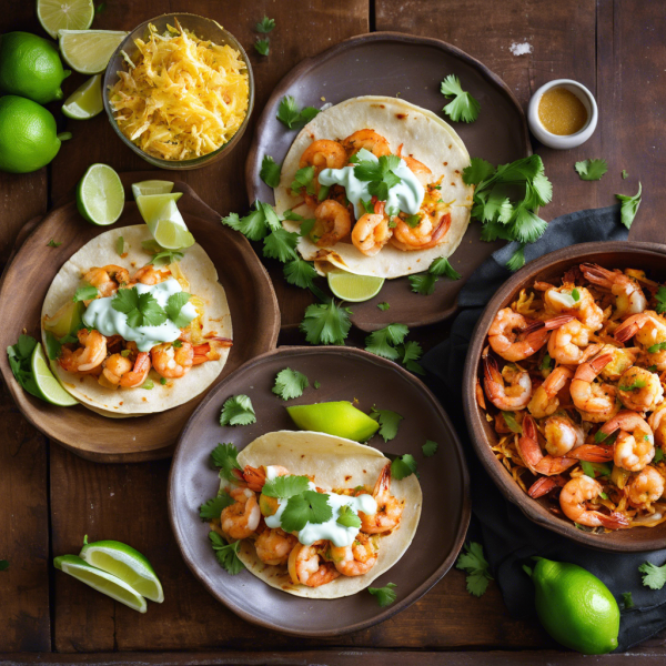 Spicy Garlic Shrimp Tacos