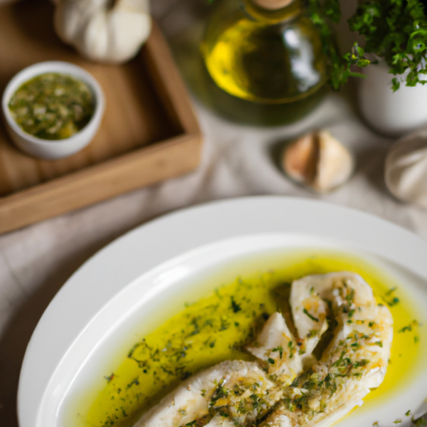 Baked White Fish Fillet with Herbs