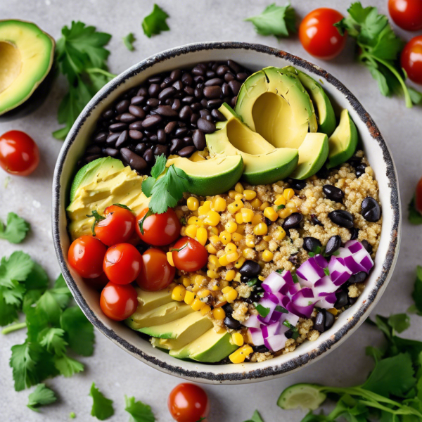 Spicy Quinoa and Black Bean Bowl