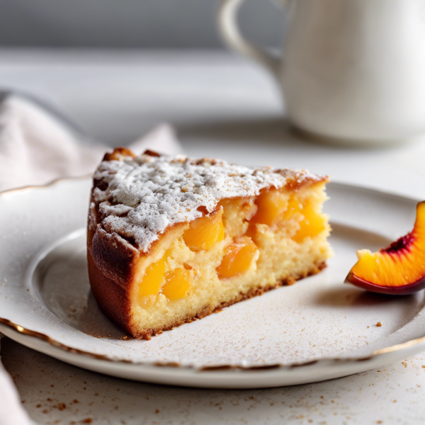 Peach Yogurt Cake for One