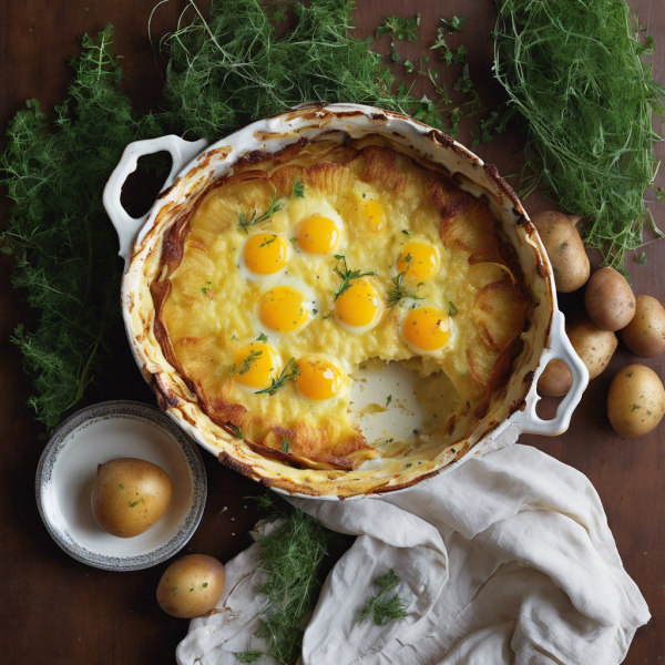 French Potato and Egg Gratin