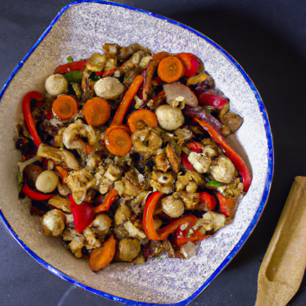 Veggie-Walnut stir fry