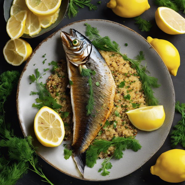 Pan-Seared Mackerel with Lemon Herb Quinoa