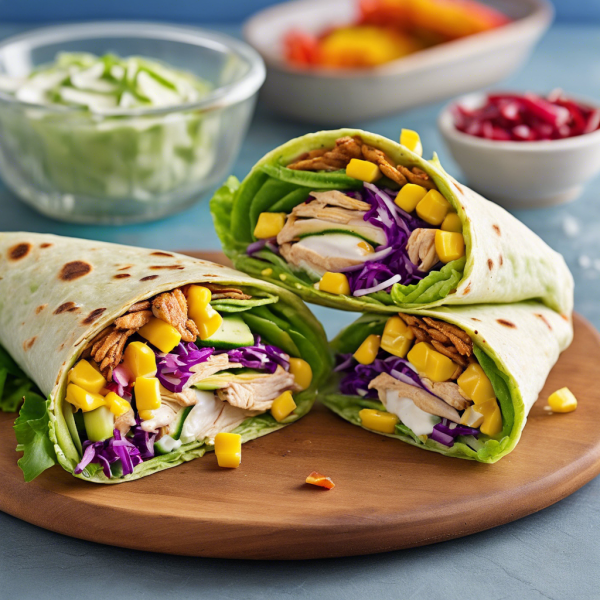 Spiced Chicken and Bean Wrap