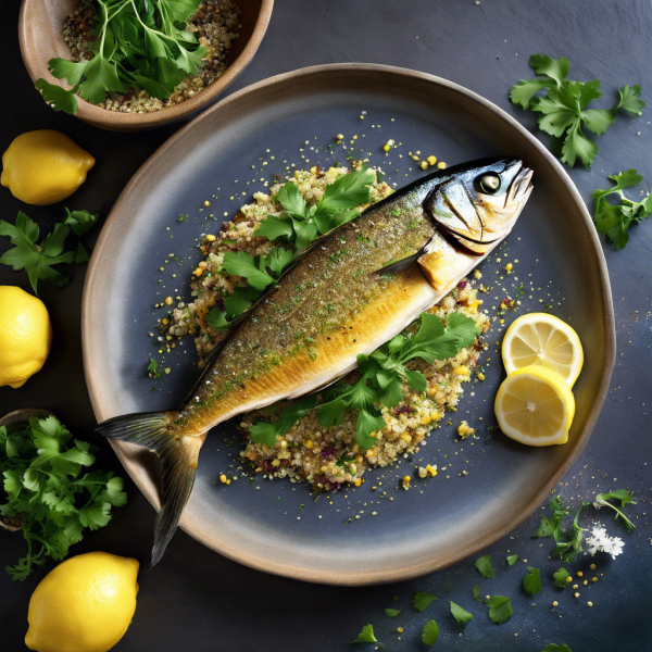 Pan-Seared Mackerel with Lemon Herb Quinoa