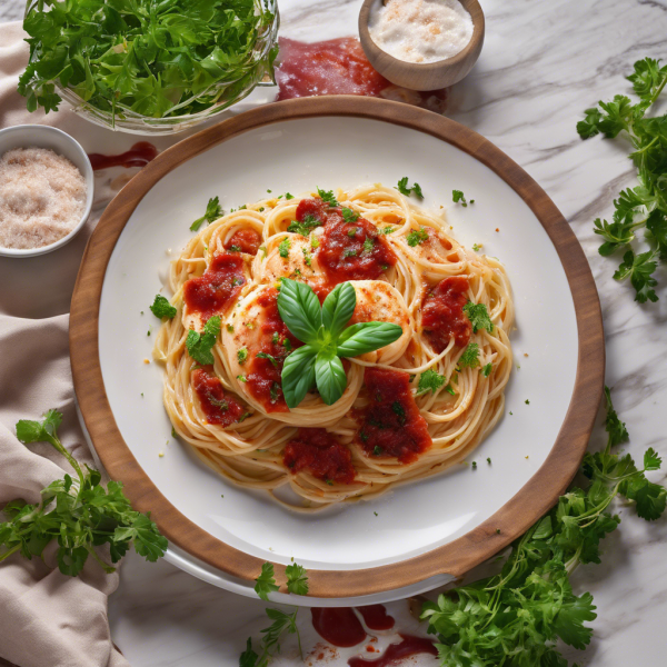 Ketchup Glazed Fish Pasta