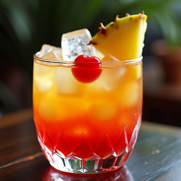 Tropical Sunset Cocktail