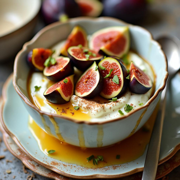 Mediterranean Honey Yogurt with Pistachios and Figs