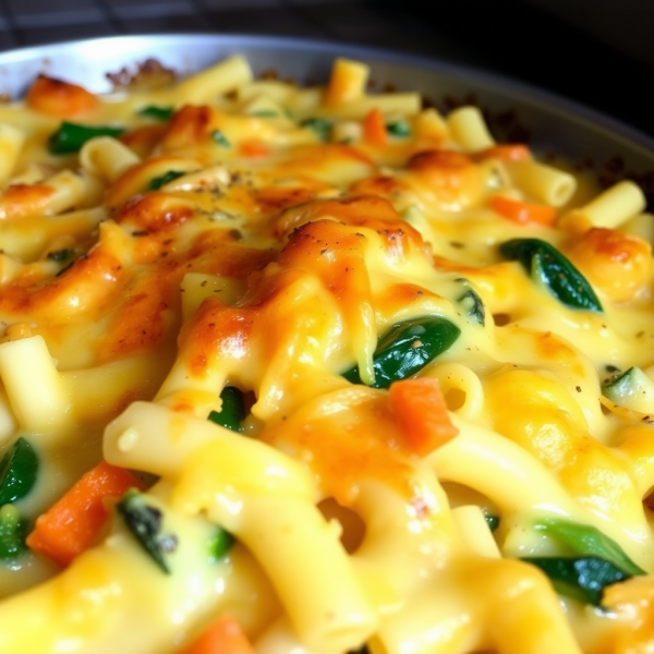 Cheesy Baked Vegetable Pasta